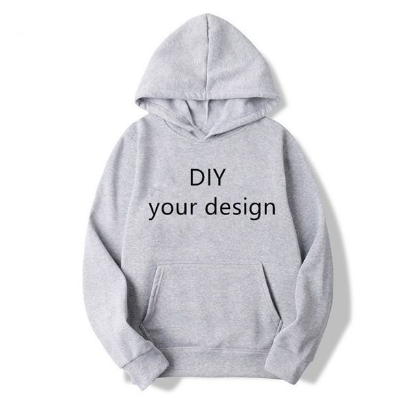 

diy custom hoodies men women hooded sweatshirt print customized hoody girls hoodies wholesale drop shipping ng, Black