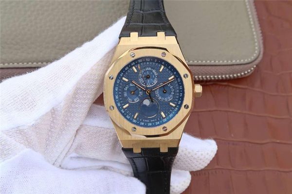 

jf 26574 watch montre de luxe 41mm 5134 movement stainless steel case 40 hours of power reserve automatic watch, Slivery;brown