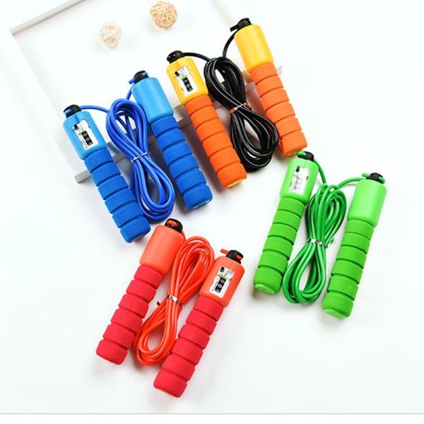 

jump ropes with counter sports fitness crossfit adjustable fast speed counting skip rope skipping wire calories