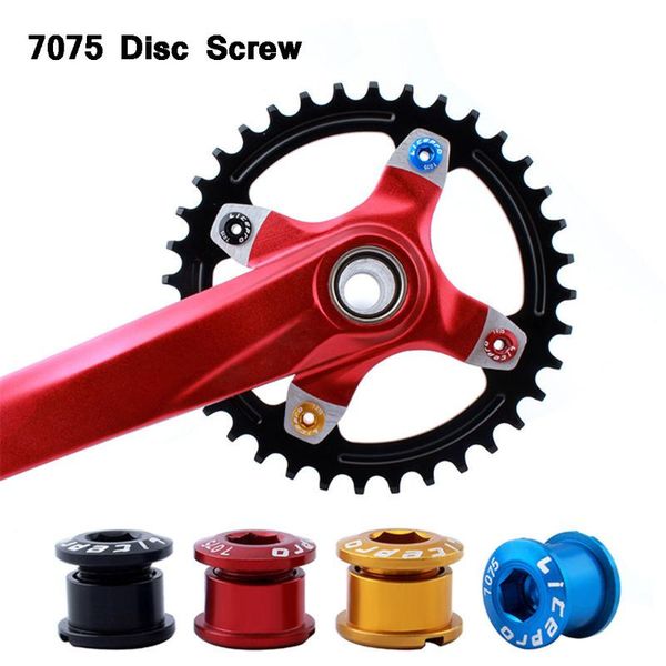 

велосипед винт 7075 алюминиевый сплав crank винт однодисковое 5packs велосипед складной велосипед винты дисковые модифицированный однодисков