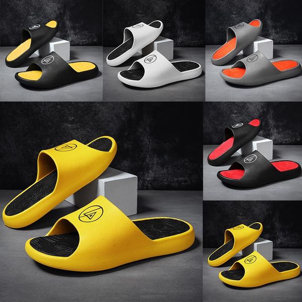 

kanye designer slides men slippers foam runner slide resin bone desert sand triple yellow black white red fashion men slides beach shoes
