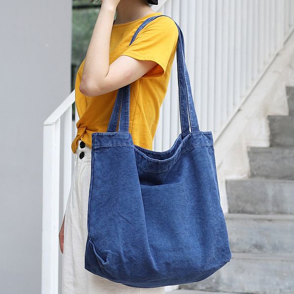 

eco-friendly canvas handle bag teenager fabric casual leisure daily handbag women big capacity diaper shopping bag tote