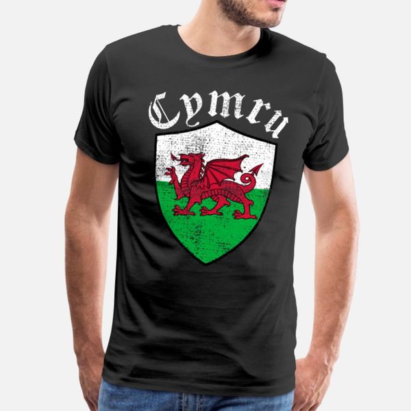 

уэльс уэльс тенниски мужчина пользовательского хлопок crew neck антикварной графика дышащей летом прохладно рубашки