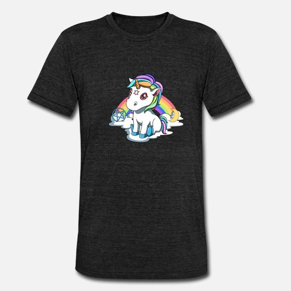 

baby satan unicorn t shirt men printing short sleeve round neck letter interesting authentic summer family shirt
