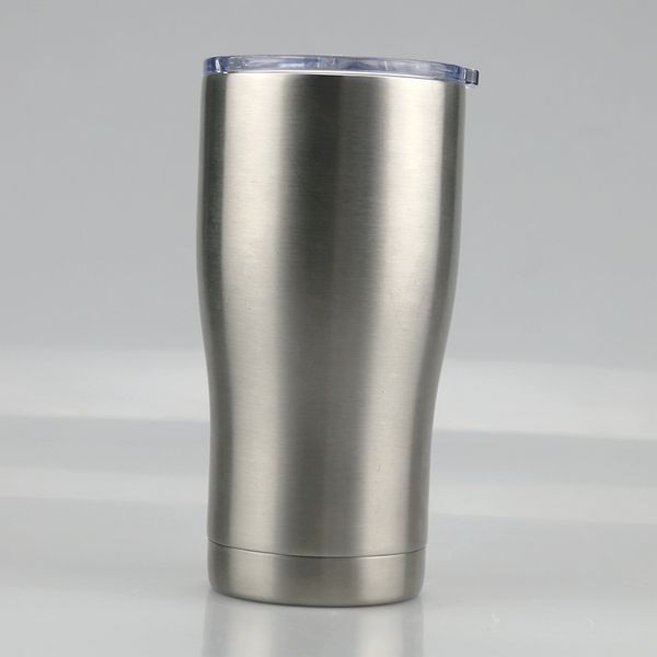 20oz copo curvado em massa curvando caneca de viagem de aço inoxidável atacado parede dupla vácuo sparkle sparkle holográfico tumblers com tampa de prova v02