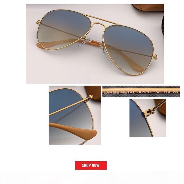 

2019 vintage brand designer aviation classic sunglasses women men eyeglasses street mirror rd3025 oculos de sol uv400 gafas, White;black
