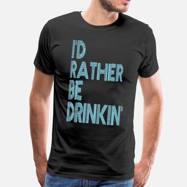 

i d rather be drinking t shirt men knitted cotton round collar graphic building spring autumn letter shirt