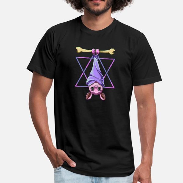 

pastel goth bat nu goth t shirt men customized cotton crew neck letter fit funny spring letters shirt