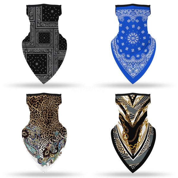 

sky face scarf print mask outdoor cycling scarf headband light magic soft breathable headwear#480, Black