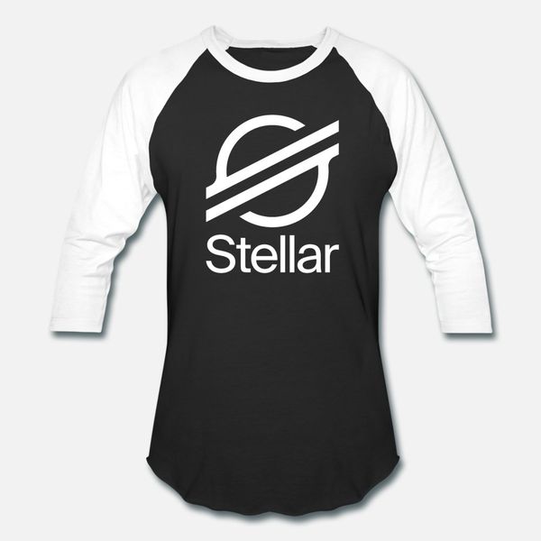 

xml stellar cryptocurrency logo t shirt men customized 100% cotton round neck family fitness building summer style vintage shirt