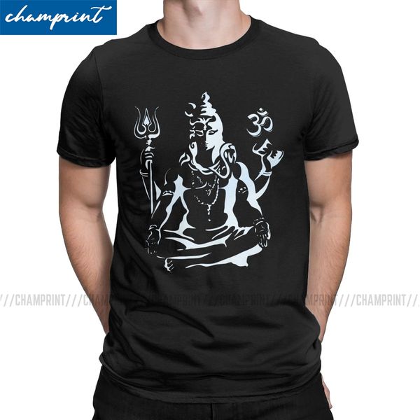 

lord shiva t-shirts for men hindu ganesha god india lingam amazing tee shirt crewneck short sleeve t shirt 4xl 5xl clothing