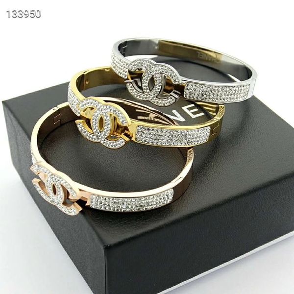 

925 sterling silver gold metropolitan style bracelets friendship bangles for women designer jewelry, Black