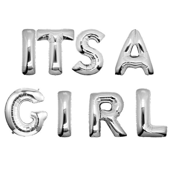 

boys girls balloons letter baby shower home decoration living room aluminum foil