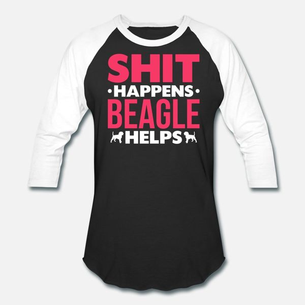 

shit happens my beagle helps t shirt men custom cotton s-3xl clothing sunlight new fashion summer style family shirt