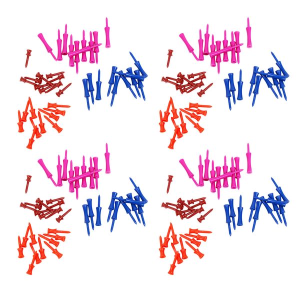 

160pcs mixed colors 4-size plastic step golf tees training accessories