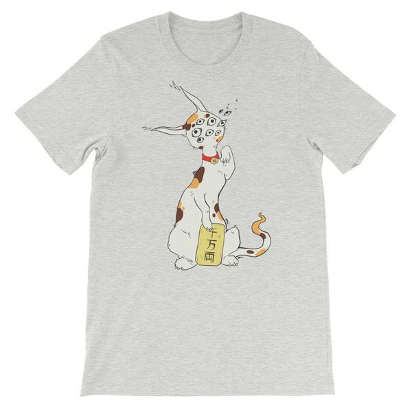 

seltsame maneki neko t shirt japanisches calico cat graphic tee lucky kitty