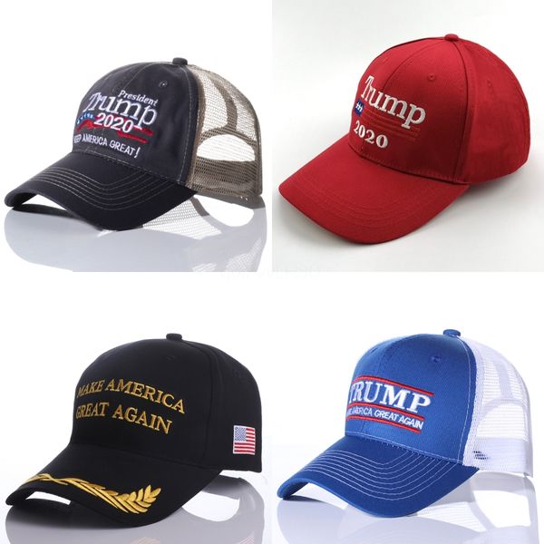 

2020 donal trump baseball cap hat make america great hats donald trump election snapback hat embroidery sports outdoor sun mesh hat#618, Blue;gray