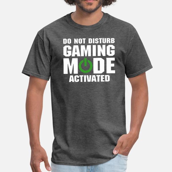 

активированный т рубашки мужчины не беспокоить gaming mode character с коротким рукавом s-xxxl шаблон симпатичные смешной весна оригинал руб