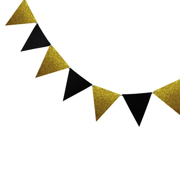 

glitter bunting decorative banner indoor paperboard party flag triangle birthday