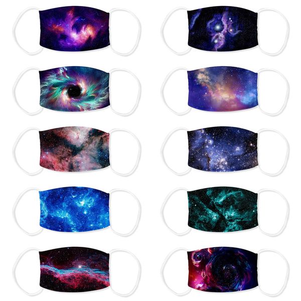 

universal fashion face mask for children 3d cloth print pm2.5 filter face masks dust-proof washable face masks reusable