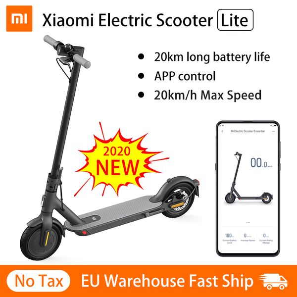 Novo Xiaomi Mi Eléctrico Scooter Lite Smart Dobrável Skate 250W Motor 20km Rang Mini Patinete Skate