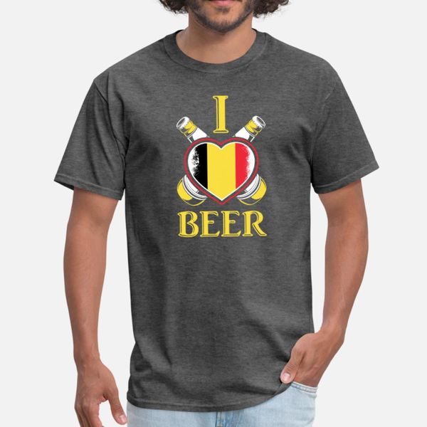 

i love belgian beer belgium flag t shirt men knitted short sleeve s-xxxl letters gift funny spring autumn standard shirt