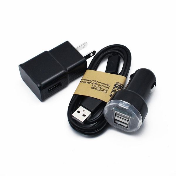 

cgjxs3 in 1 usb mobile charger car charger and micro usb cable kit eu us 3in1 power travel charger