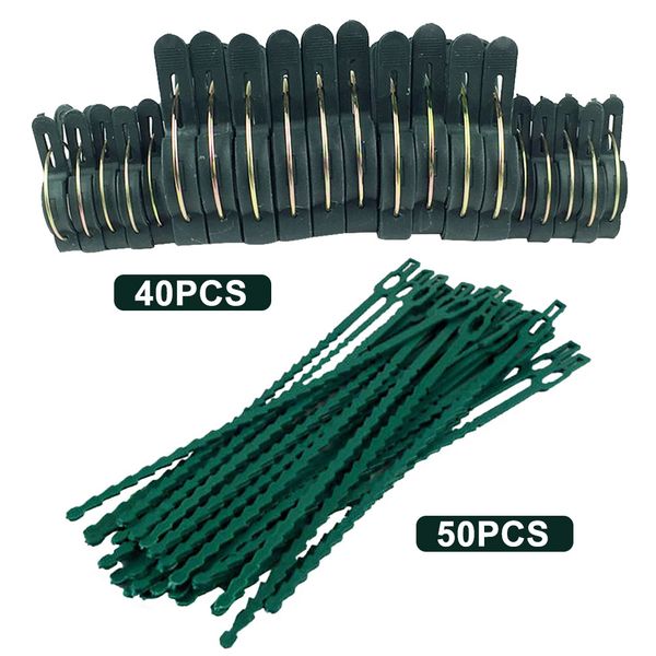 

stalks reusable plant clip set support stems tool garden grape with twist tie