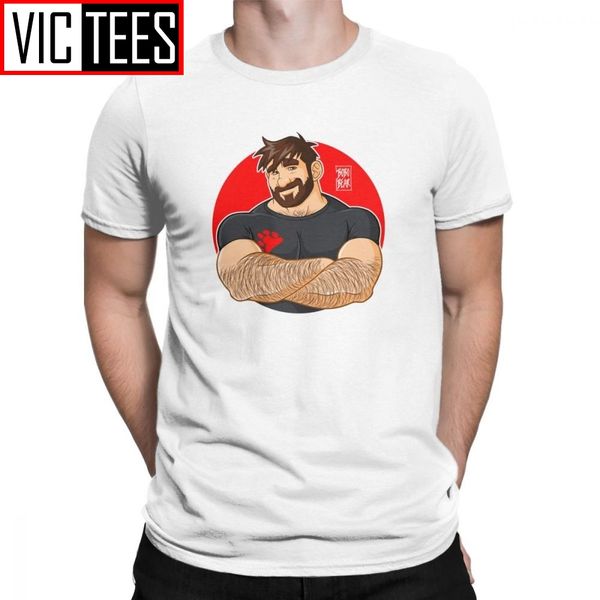 

gay bear adam likes crossing arms t-shirt for men 100 premium cotton t shirt bearded bobobear bobo bear pride lgbt tees graphic