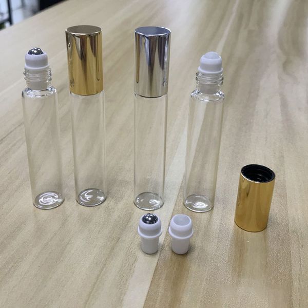 

storage bottles & jars refillable perfume bottle high grade packaging essential oil 10ml clear glass vial parfum container roll on travel 25
