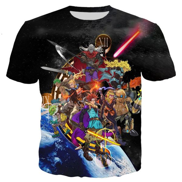 

new popular chrono trigger favorite 3d print shirts comics oversized anime men clothing