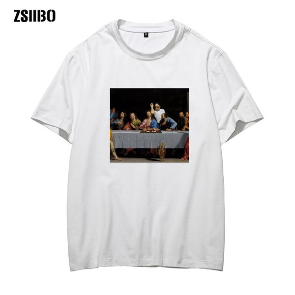 

zsiibo men t shirt printed short sleeve t-shirts art funny hipster pattern tee cool men clothing hy1mc71