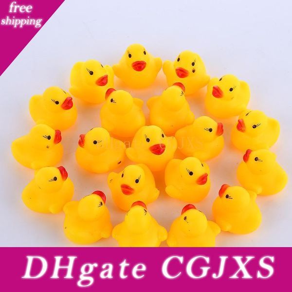 

baby bath water duck toy sounds mini yellow rubber ducks kids bath small duck toy children swiming beach gifts
