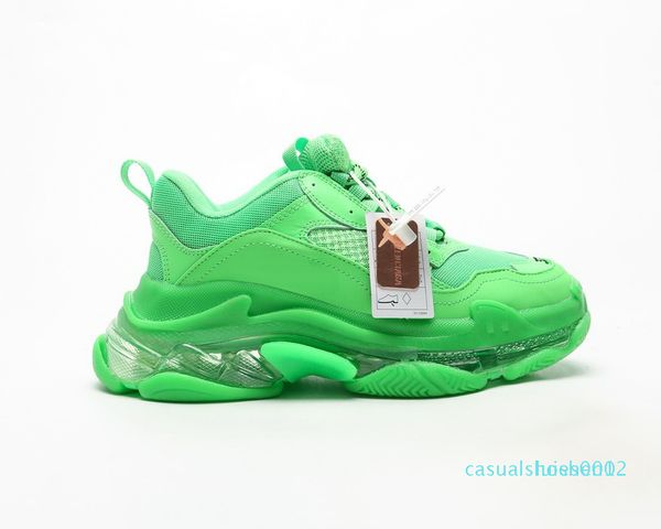 

paris triple s 3 luxury designers sneakers chaussures homes men women platform fitness casual air cushion dad shoes with crystal sole 1 c12, Black