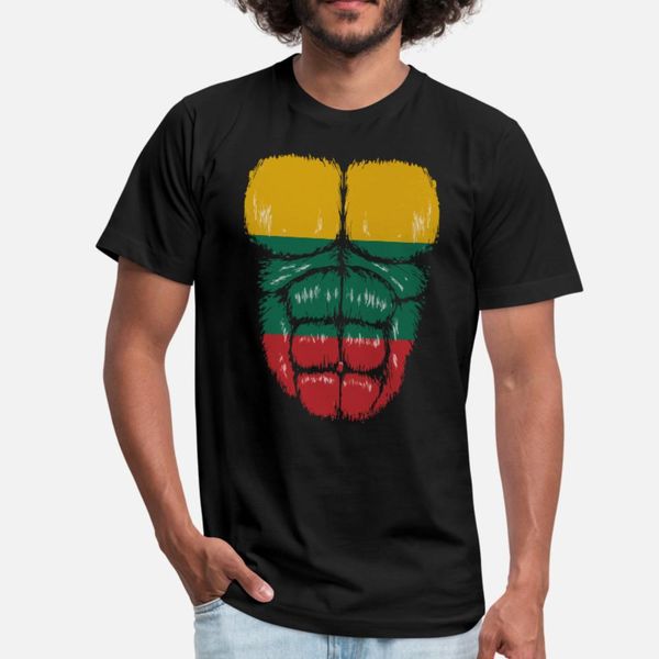 

lithuania flag hulk muscles t shirt men designs cotton s-3xl basic solid cute funny casual summer style family shirt