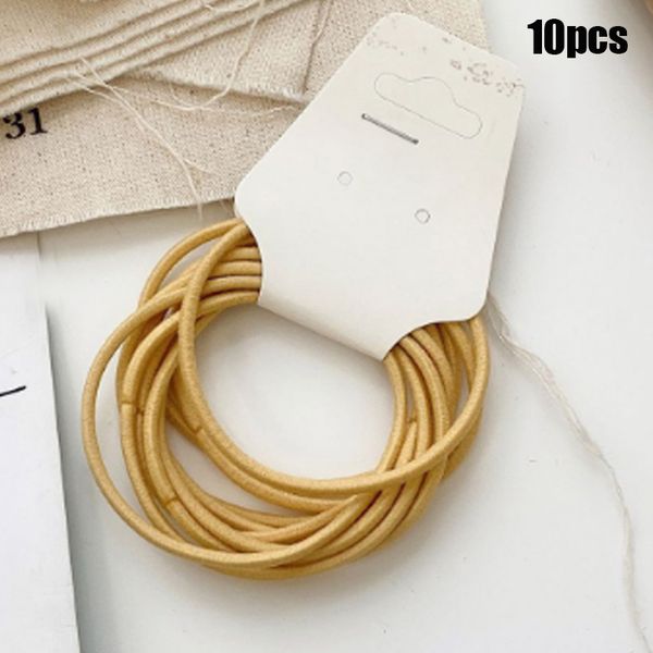 

10pcs head band head wrap ponytail holder elastic solid color hair rope band aic88