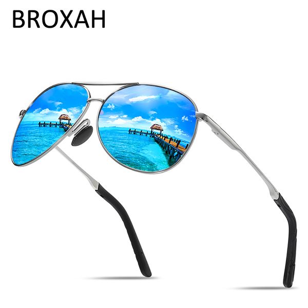 

retro polarized sunglasses men 2020 vintage mens driving glasses pilot sunglasses male coating mirror eyewear accessories, White;black