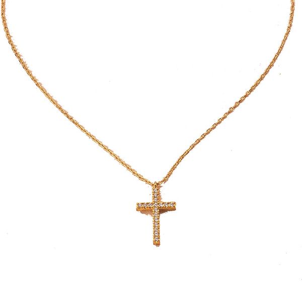 

2020 ins gold cross pineapple lock cross bar pendant choker necklace korean fashion jewelry minimalist minimalism accessories, Silver