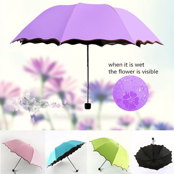 

women rain umbrella folding female umbrellas handle comfortable strongly brand princess craft 90cm outdoor travel