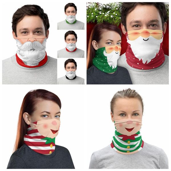 

chirstmas magic headscarf face shield bandana face mask outdoor sports headband visor neck gaiter christmas decoration gifts dhd813