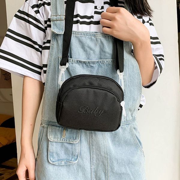 

women fashion solid color zipper waterproof nylon shoulder bag female crossbody bag ladies bolsa waterproof travel s2259