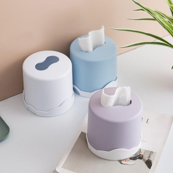 

abs tissue box kitchen bathroom living room office roll paper napkin holder container with lid plastic dust-proof table decor
