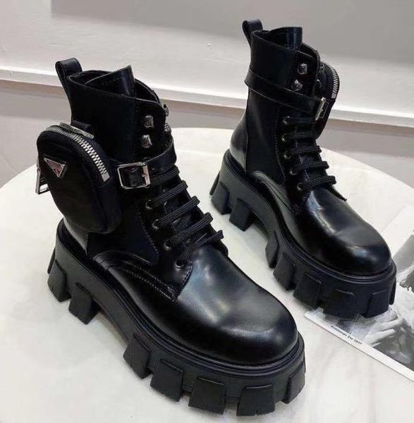 

designer burst fashion black buckle zipper short ankle boots women leather comfortable martin boots