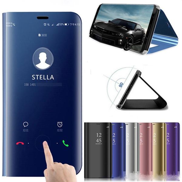 

flip case mirror for oppo r17 case smart view mirror leather cover for oppo r17 pro leather case