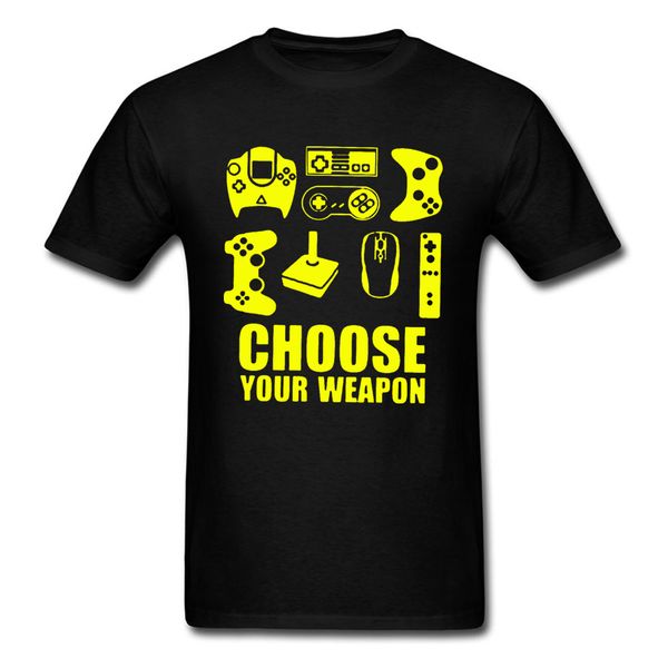 

choose weapon board game personalized tshirts videogame playstation o-neck short sleeve & tees man birthday gift