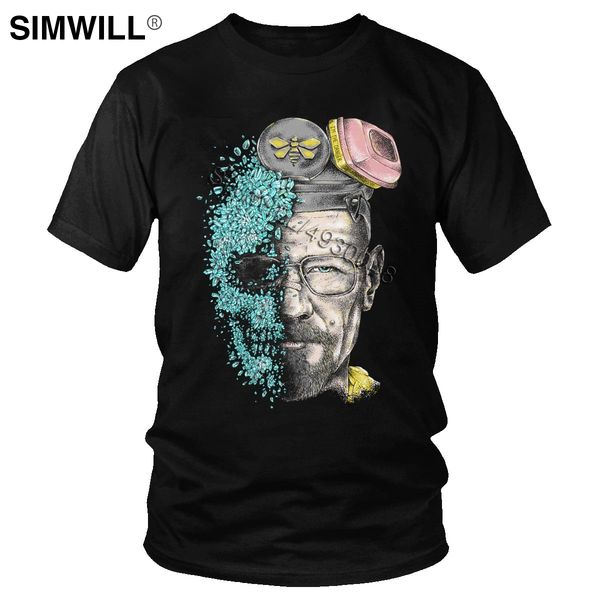 

funny men t shirt cotton breaking bad heisenberg t-shirt short sleeve walter white graphic tshirts boyfriend's gift merchandise