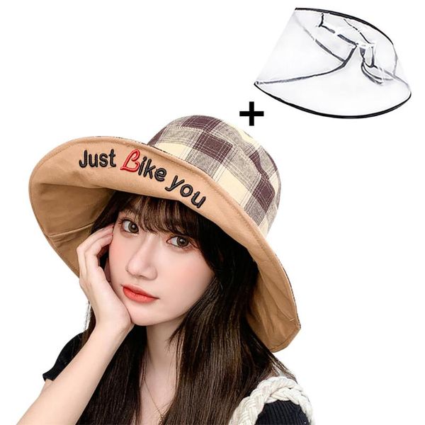 

2020 wide brim sun hat for women vacation summer adjustable bucket hat large brim korean beach sun sombreros de mujer, Blue;gray