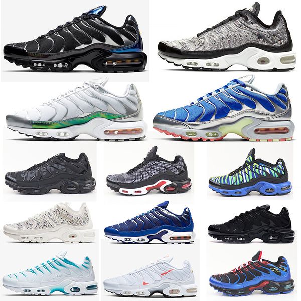 

tn plus men running shoes lx rock pebbles phantom triple black white metallic hyper royal tropical tides parachute sport sneakers