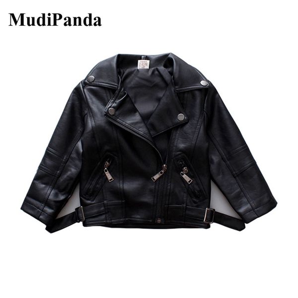 

mudipanda 2020 baby girl boy autumn winter pu coat jacket kids fashion leather jackets children overwear clothes 1-10 years old, Blue;gray