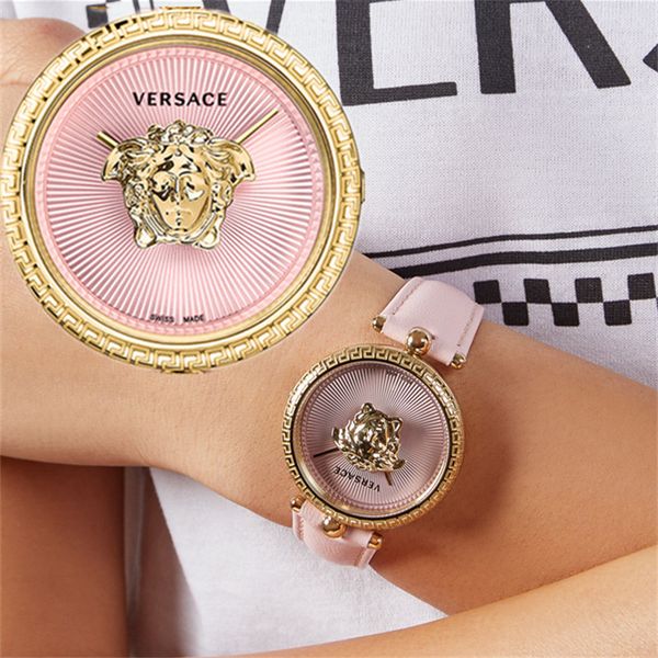 

palazzo serise fashion leather quartz watch men women new red luxury womens watches lady female clock relÃ³gio montre with gift box, Slivery;brown